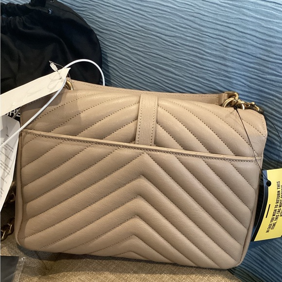 SOLD ***Saint Laurent Medium College Handbag in Dark Beige ** Tags attached! - Picture 6 of 16